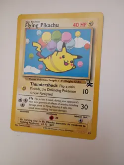 Flying Pikachu Pokemon TCG #25 Black Star Promo Great Condition! - Image 4