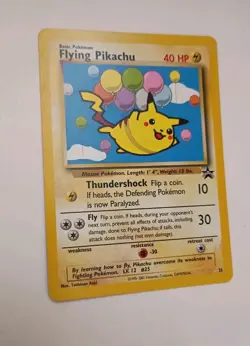 Flying Pikachu Pokemon TCG #25 Black Star Promo Great Condition! - Image 5