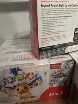 Pokemon Prismatic Evolutions Elite Trainer Box and Booster Bundle Costco 2-Pack - Image 2