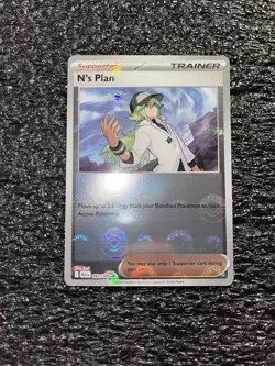 Pokemon N's Plan Poke Ball Pattern 083/086 Black Bolt Holo Near Mint - Image 1