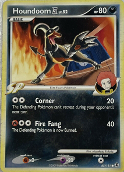 Pokemon Houndoom 65/111 Rising Rivals (2009) - Image 1