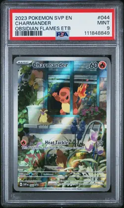 2023 POKEMON SVP EN-SV BLACK STAR PROMO #044 CHARMANDER PSA 9 - Image 1