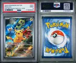 Pokemon Center Stamp Promo Pikachu Paldea Evolved Promo SVP EN 027 PSA 9 Mint - Image 3