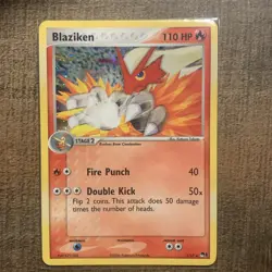 Pokemon Blaziken HOLO Rare POP Series 1 #1/17 Nintendo Promo Vintage Flower Foil - Image 1