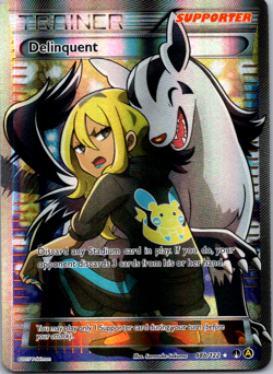 Delinquent FULL ART ULTRA RARE 98b/122 Alternate Promo Trainer Pokemon - NM - Image 1