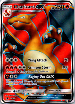 Charizard GX SM60 Pokemon TCG Sun & Moon Black Star Promo Holo Full Art - Image 1