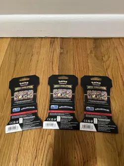 3x Pokemon TCG Mega Evolution Booster Pack Sealed New - Image 2