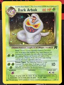 Dark Arbok - HOLO - Pokemon TCG - Team Rocket - 2/82 - RARE ~ LP - Image 3