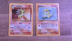 Pokemon Sandshrew 62/102 Sandslash 41/62 Base & Fossil Set Mint Possible PSA 10 - Image 1