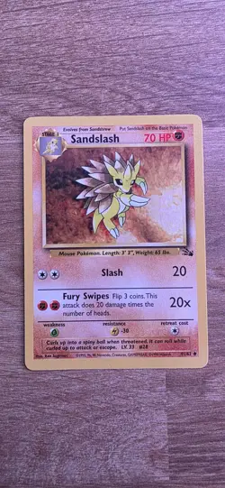 Pokemon Sandshrew 62/102 Sandslash 41/62 Base & Fossil Set Mint Possible PSA 10 - Image 3