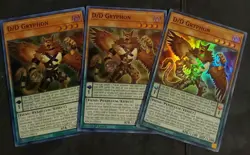 YuGiOh D/D GRYPHON x3 | BACH-EN013 Battle of Chaos Super Rare PLAYSET PACK FRESH - Image 1