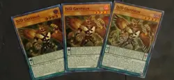 YuGiOh D/D GRYPHON x3 | BACH-EN013 Battle of Chaos Super Rare PLAYSET PACK FRESH - Image 2