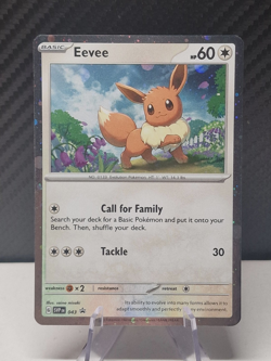 Eevee SVP043 - S&V Black Star Promo - Cosmos Holo Pokemon Card - Near Mint - Image 1