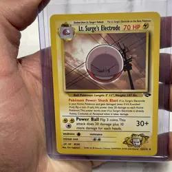 Pokemon Lt. Surge’s Electrode 52/132 Gym Challenge Set LP+ Vintage Pokemon Card - Image 1