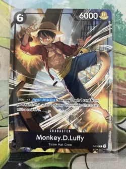 One Piece Card Game Promo Monkey.D.Luffy P-035 Sealed English D - Image 2