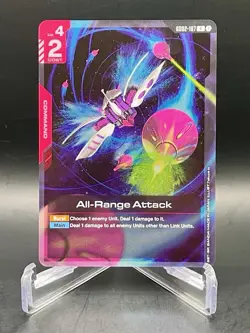 Gundam Card Game All-Range Attack GD02-107 R Dual Impact Rare Foil Gundam TCG NM - Image 1