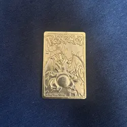 POKEMON Charizard #06 23k Gold Plated Card Vintage 1999 Burger King Promo. (43) - Image 1