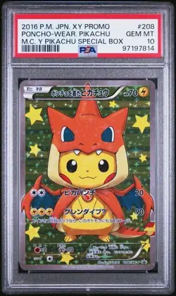 PSA 10 Charizard Poncho XY Holo #208 2016 Pokemon Japanese Card Promo - Image 1