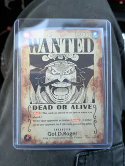 One Piece Card Game Inherited Will SP Gol D. Roger Wanted Poster - Image 1