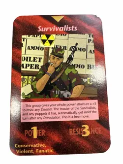 Illuminati New World Order INWO Limited Card Game NWO VTG Survivalists Preppers - Image 1