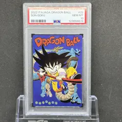 PSA 10 Japanese Dragon Ball Itajaga Card Son Goku Full Art Rare 1-22 - Image 1