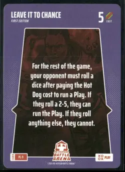 2024 Bo Jackson Battle Arena Play Card #PL-9 Leave it to Chance - Image 1