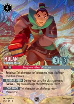 Disney Lorcana Challenge (DLC) Milwaukee Mulan Foil Promo Card 7/C2 EN 8 Foil - Image 2