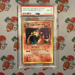 Pokemon Card Dark Charizard Holo 1997 Rocket Gang Japanese - PSA 8 NEW CERT - Image 1