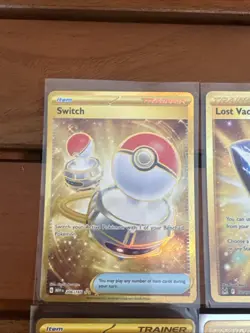 Pokemon TCG - Full Art Secret Gold Trainer 6 Card Lot -NM Village Basin Energy - Image 4