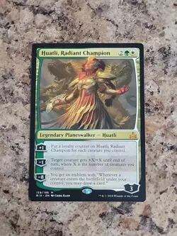 MTG 1x Huatli, Radiant Champion Rivals of Ixalan Magic the Gathering Card x1 NM - Image 2
