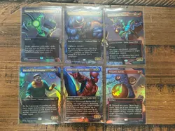 MTG Marvel Spider-Man Scene Box FOIL Card Set SPE 021, 022, 023, 024, 025, 026 - Image 1