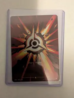 2025 League of Legends Riftbound English TCG Card Fury Rune OGN·007a/298 Alt Art - Image 1