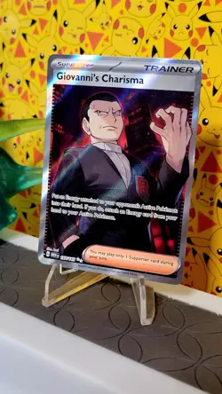Pokemon TCG Giovanni's Charisma 151 Ultra Rare Trainer Card 197/165 - Image 1