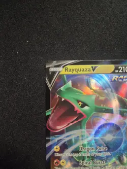 Rayquaza V Pokemon Prize Pack Series 1 Promo Pokemon Card NM Play Stamp - Image 3