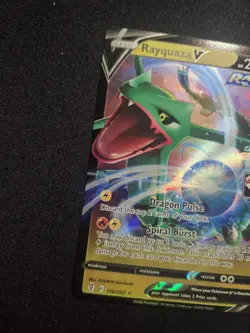 Rayquaza V Pokemon Prize Pack Series 1 Promo Pokemon Card NM Play Stamp - Image 4
