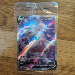 Pokemon TCG Mewtwo V SWSH229 Full Art Black Star Promo Card Sealed - Image 1