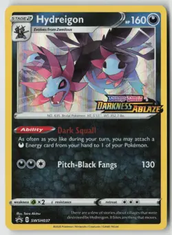 Hydreigon - (Prerelease) SWSH037 - SWSH: Sword & Shield Promo Cards Holo - PTCG - Image 1