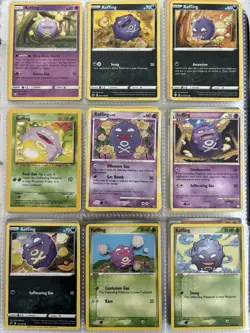 Pokemon Card Species Set Lot - 9x Unique Cards / Koffing Family 4 - Image 1