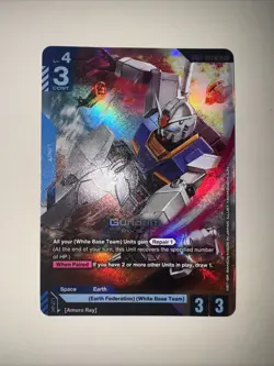 Gundam Card Game GD01-001 LR Gundam TCG CCG English - Image 1