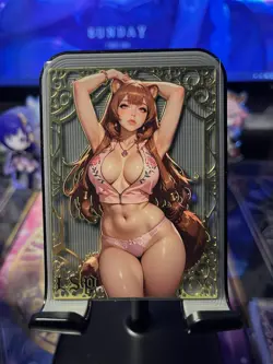 Goddess Story Metal Card Serialized Anime Waifu Random Serial # - Image 1