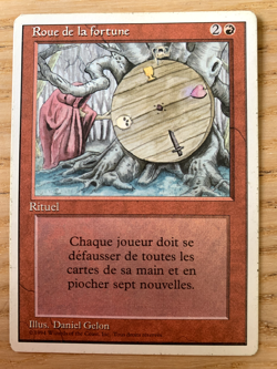 MTG Roue de la Fortune / Wheel of Fortune LP French Fra 3eme bords blancs - Image 1