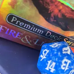 Lorwyn Blue/White Speckled Spindown Life Counter MTG D20 Dice Magic minty - Image 4