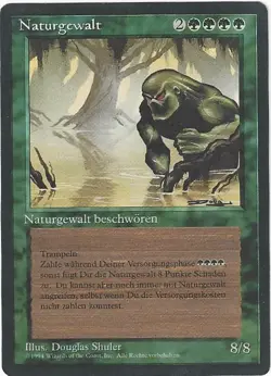 TCG MtG 218 FBB Deutsch Limitiert 3rd Naturgewalt / Force of Nature - Image 1