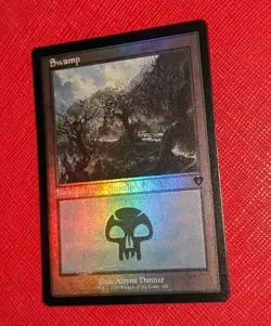 MTG *FOIL RETRO * Commander Masters SWAMP #443 NM - Image 1