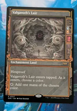 MTG *SHOWCASE* Duskmourn Rare VALGAVOTH'S LAIR NM - Image 1