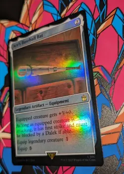 MTG* FOIL * Dr Who Rare ACE'S BASEBALL BAT NM - Image 1