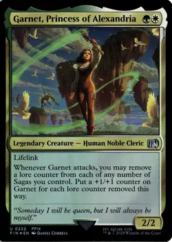NM - Garnet, Princess of Alexandria U Foil FINAL FANTASY 222 - Image 1