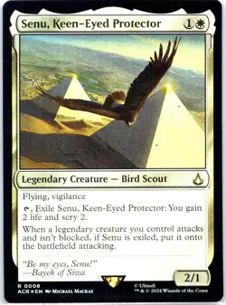 #8 Senu, Keen-Eyed Protector Universes Beyond: Assassin's Creed Rare Foil - Image 1
