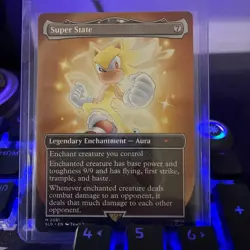 Super State - Sonic the Hedgehog Magic the Gathering Secret Lair NON FOIL - Image 1