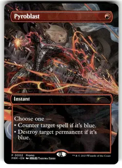 Magic the Gathering Pyroblast 0002 WPN & Gateway Promos Anime Art NM - Image 1